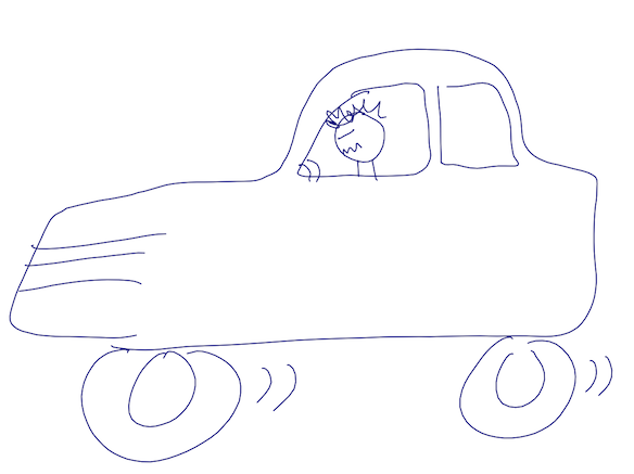 driven car (mutably borrowed)